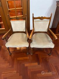 Coppia di poltroncine vintage
