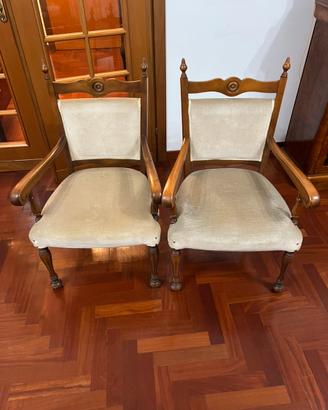 Coppia di poltroncine vintage
