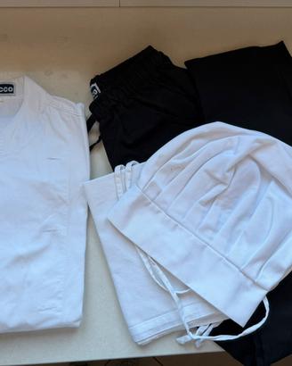 Completo cucina divisa e scarpe