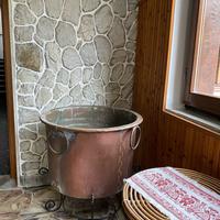Grande paiolo in rame