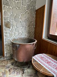 Grande paiolo in rame