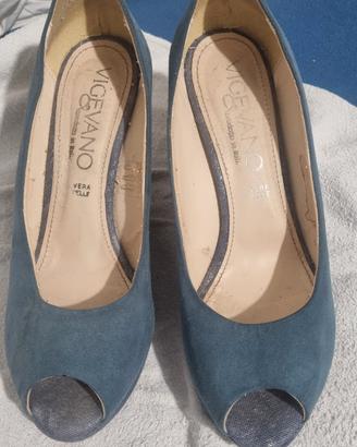 Vigevano scarpe donna vera pelle con zeppa  41