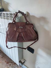Borsa vintage in Pelle Marrone