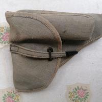 Fondina militare in tela azzurra