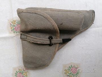 Fondina militare in tela azzurra