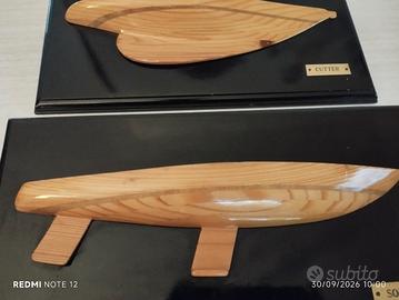 Coppia mezzo scafo da collezione.