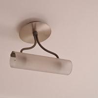 Set lampadario + 2 applique in metallo satinato