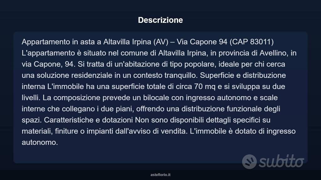 Appartamento – Altavilla Irpina, Ponte dei Santi - Vista 4