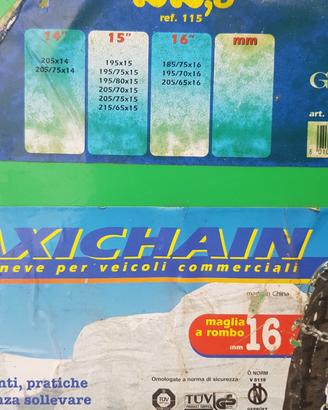 Catene da neve marca "GEV - tipo Maxichain"