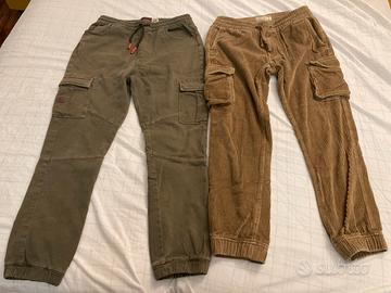 2 pantaloni cargo
