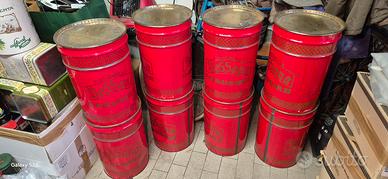 Set Bidoni in latta vintage