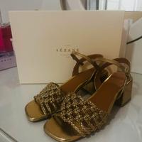 Sézane sandali oro Amandine in pelle n. 36