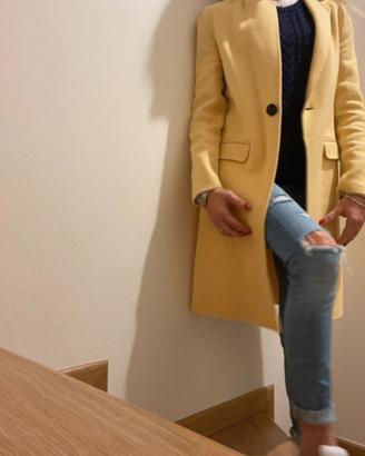 Cappott zara , lana, colore moda giallo