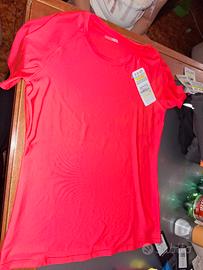T shirt under armour donna rosa fluo