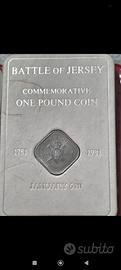 Moneta One Pound 1981 battaglia di Jersey 
