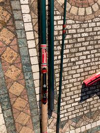 Canna da pesca fibra di vetro vintage