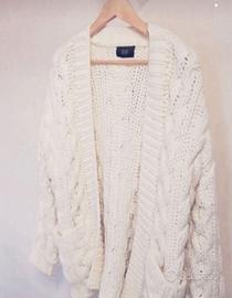 maglione Oversize trecce