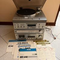 Impianto audio Akai Giradischi Radio Cassette