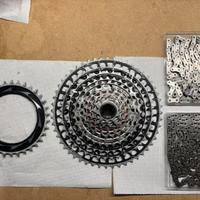 Pacco pignoni corona due catene Sram XX SL T-Type