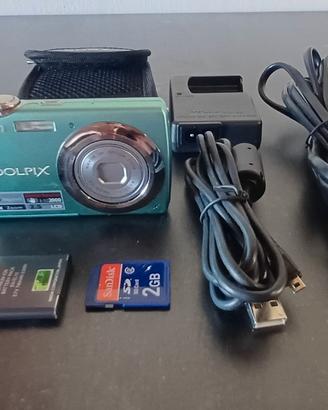 Nikon Coolpix S220 10 MP sensore CCD Verde Acqua 