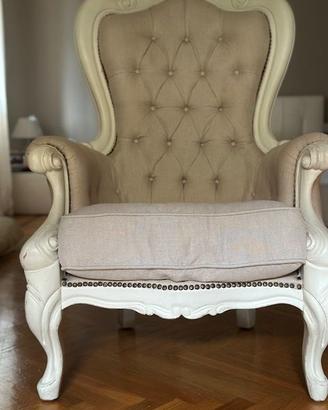 Poltrona stile Shabby Chic