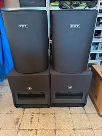 IMPIANTO AUDIO PROFESSIONALE YAMAHA FBT SUB CASSE