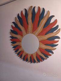 Specchio decorativo a forma di Sole