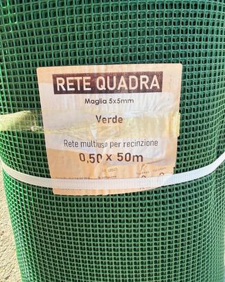 30 rotoli - Rete quadra verde