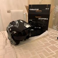 Casco Acerbis Jet Aria – Grigio/Nero Camouflage