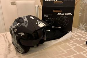 Casco Acerbis Jet Aria – Grigio/Nero Camouflage