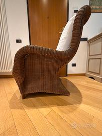 N 2 Poltrone in rattan