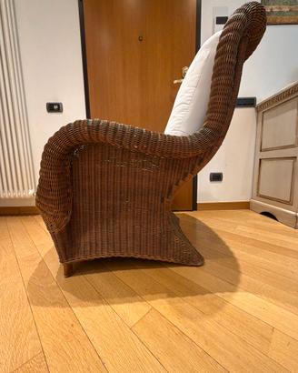 N 2 Poltrone in rattan