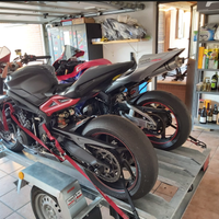 carrello porta moto gancio traino