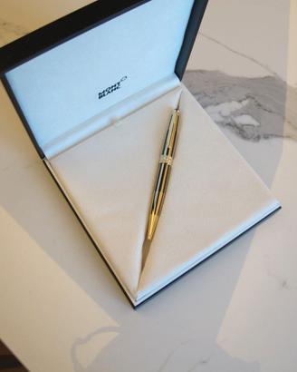 Mont Blanc Solitaire Silver Fibre Guillochè sfera