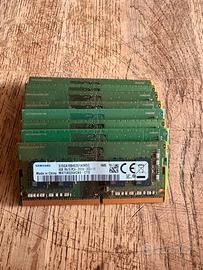 LOTTO 8x RAM Samsung 4GB DDR4 2666MHz SO-DIMM