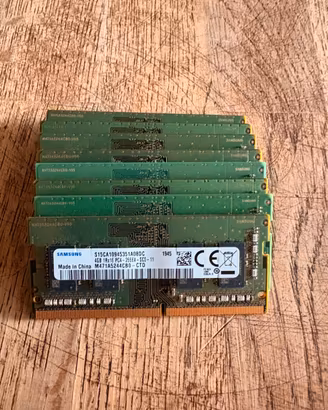 LOTTO 8x RAM Samsung 4GB DDR4 2666MHz SO-DIMM