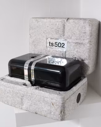 Brionvega TS502 Radio Cubo Nera arredamento Boxata