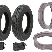 2 Gomme e Cerchi Vespa 3.00-10 oppure 3.50-10