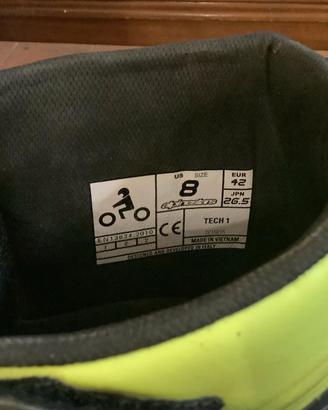 Stivali Alpinestars tech1 cross/enduro taglia 42