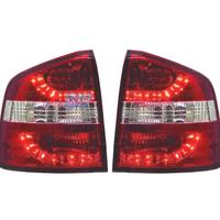 FANALI SKODA OCTAVIA KOMBI 05-13 LED ROSSO CROMATO