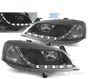 FARI PER OPEL ASTRA G 97-04 LUCE DIURNA NERI
