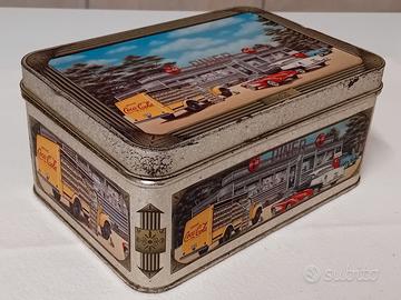 VECCHIA SCATOLA DI LATTA COCA COLA VINTAGE