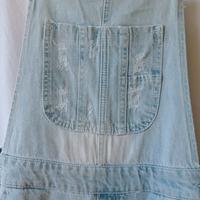 Tuta-chalopette jeans "Stradivarius" taglia M