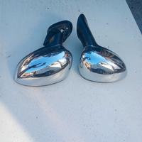 Coppia specchietti cromati fiat 500 