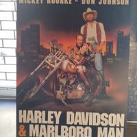 Harley Davidson & Marlboro Man poster pannellato