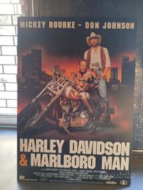 Harley Davidson & Marlboro Man poster pannellato