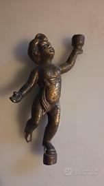 antica statuetta in bronzo 