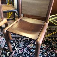 Bella sedia ‘70 design italiano in legno  e yuta