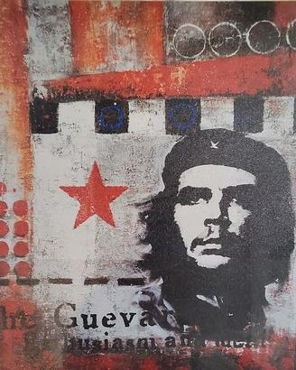 Quadro Che Guevara serigrafia tela 45x45