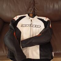 giacca moto in pelle spidi taglia 56